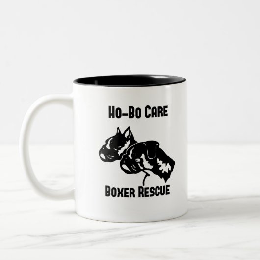 Ho-Bo Care Boxer Rescue Zweifarbige Tasse (Links)