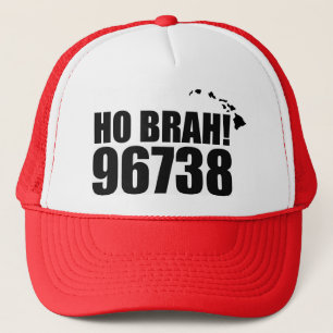 Ho Brah! …, Hawaii-Postleitzahl-Hut 96738 Waikol Truckerkappe