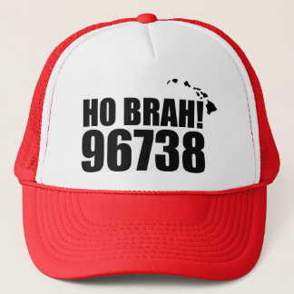 Ho Brah!.... Hawaii Zip Code Hat 96738 Waikoloa Truckerkappe