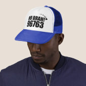 Ho Brah!.... Hawaii Zip Code Hat 96763 Lanai Truckerkappe (Beispiel)