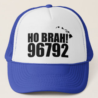 Ho Brah!.... Hawaii Zip Code Hat 96792 Waianae Truckerkappe