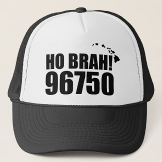 Ho Brah!... Hawaii Zip Code Hats 96750 Kealakekua Truckerkappe