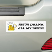 Ho Brah. " JESUS DRANK GANZ MEIN BIER! " Aufkleber Autoaufkleber (Auf Auto)