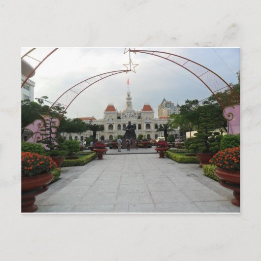 Ho Chi Minh City Hall, Vietnam Postkarte (Vorderseite)