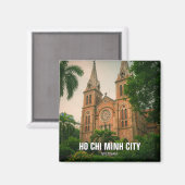 Ho Chi Minh City Notre Dame Kathedrale Saigon Magnet (Vorderseite/Rückseite)