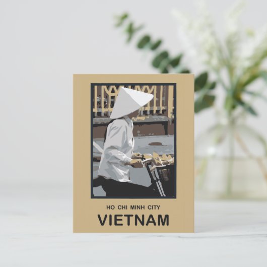 Ho Chi Minh City Vietnam Postkarte (Stehend Vorderseite)