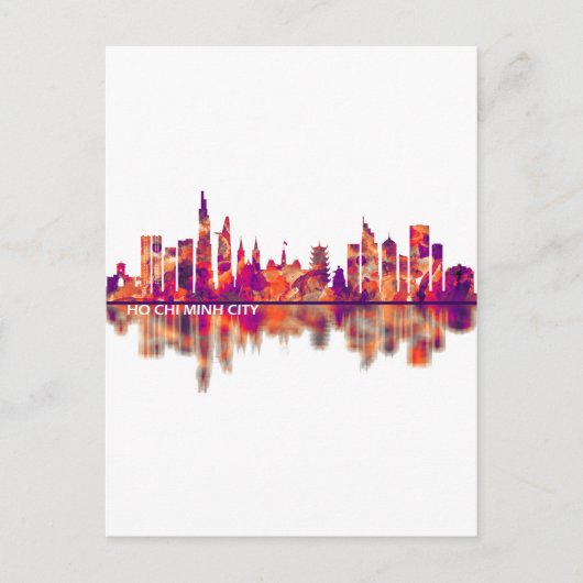 Ho Chi Minh City Vietnam Skyline Einladungspostkarte (Vorderseite)