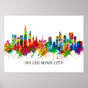 Ho Chi Minh City Vietnam Skyline Poster