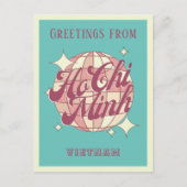 Ho Chi Minh City Vietnam Urlaub Retro Postcar Postkarte (Vorderseite)