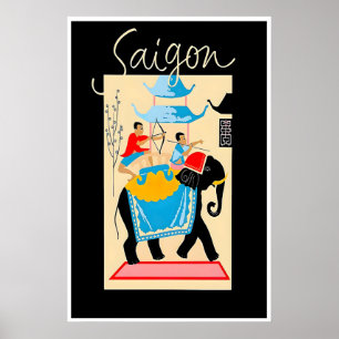 Ho-Chi-Minh-Kunst Vietnam Reiseplakat Saigon Druck Poster