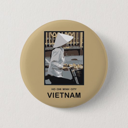 Ho Chi Minh Stadt Vietnam Button (Vorderseite)