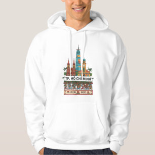 Ho-Chi-Minh-Stadt Vietnam Reise Langarm T-Shirt Hoodie