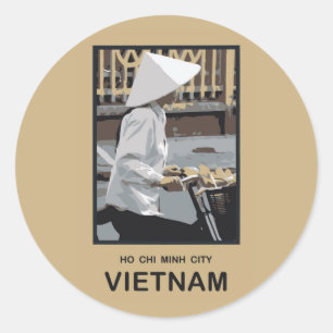 Ho-Chi-Minh-Stadt Vietnam Runder Aufkleber