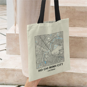 Ho-Chi-Minh-Stadt, Vietnam, Stadtplan-Tasche Tragetasche