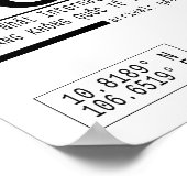 Ho Chi Minh Vietnam Airport Call Letters Poster (Ecke)