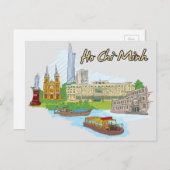 Ho Chi Minh, Vietnam Berühmte Stadt Postkarte (Vorne/Hinten)