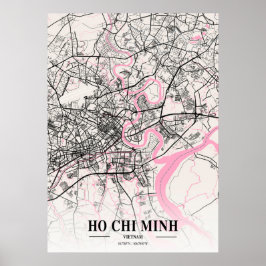Ho Chi Minh - Vietnam Neapolitan City Map Poster