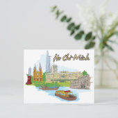 Ho Chi Minh Vietnam Postkarte (Stehend Vorderseite)