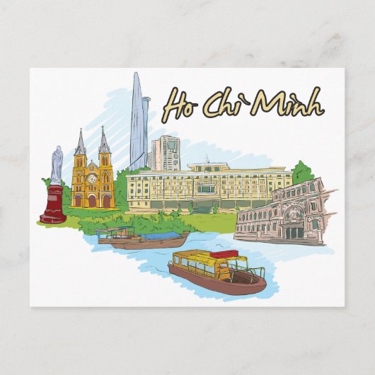 Ho Chi Minh Vietnam Postkarte (Vorderseite)