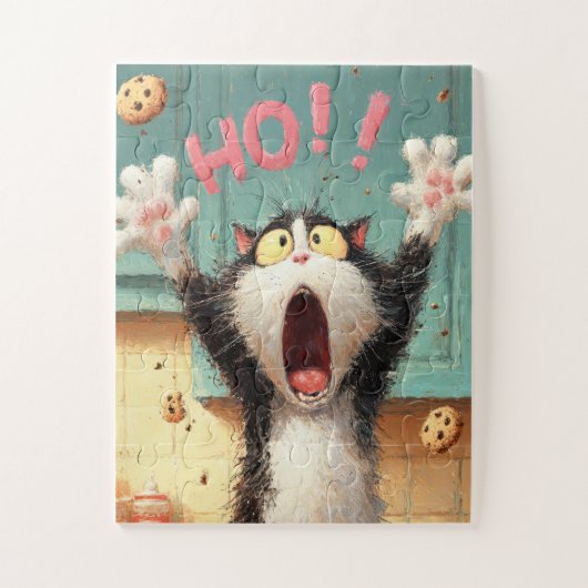 HO! Cookie Cat - Funny Cartoon Puzzle (Vertikal)