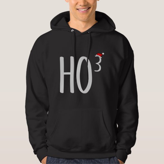 Ho Cubed, Ho Ho Ho Mathe Lehrerin Weihnachten Hoodie (Vorderseite)