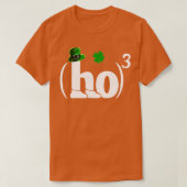 Ho Cubed Irish Funny Kleeblatt StPatricks Day Math T-Shirt (Design vorne)