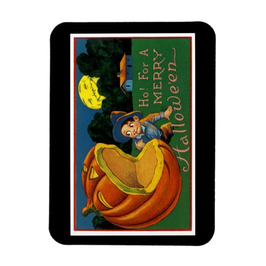 Ho! Ein frohes Halloween! Magnet (Vertikal)