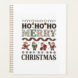 Ho Frohe Weihnachten Santas Kariertes Band Planer