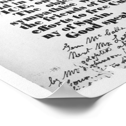 Ho, für Kuba Poster (Ecke)