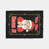 Ho Haan Ji Funny Indian Christmas Humor Design Hin Fleecedecke (Vorderseite (Horizontal))