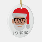 ho Hipster santa Keramik Ornament (Rechts)