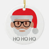 ho Hipster santa Keramik Ornament (Vorne)