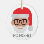 ho Hipster santa Keramik Ornament (Links)