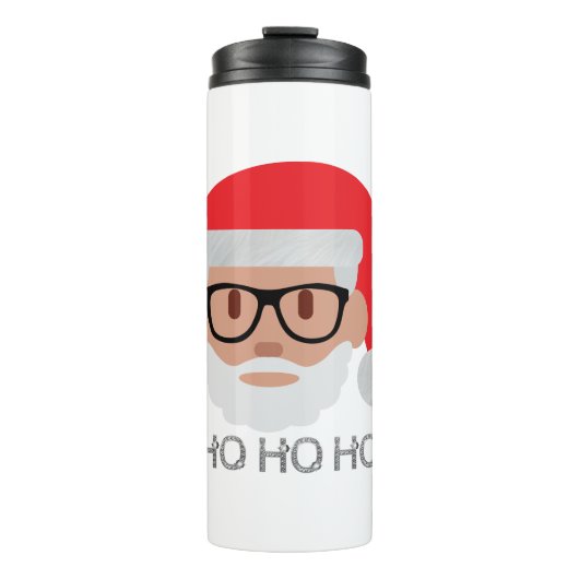 ho Hipster santa Thermosbecher (Vorderseite)