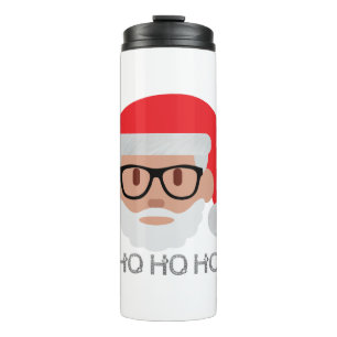 ho hipster weihnachtsmann thermosbecher