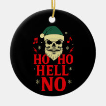 Ho Ho auf gar keinen Fall – Gothic Schädel Santa W