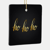Ho Ho Black and Gold Ornament (Rechts)