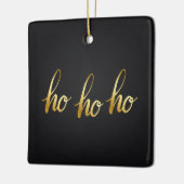 Ho Ho Black and Gold Ornament (Links)