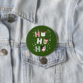 Ho Ho Cats Frohe Weihnachten Button (Beispiel)