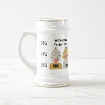 Ho Ho Christmas Ladys Stein - Gold und Silber