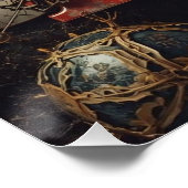 ‘Ho Ho’ Christmas Poster (Ecke)