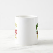 HO HO+Christmas Pudding, Candy, Snowflake Kaffeetasse (Mittel)