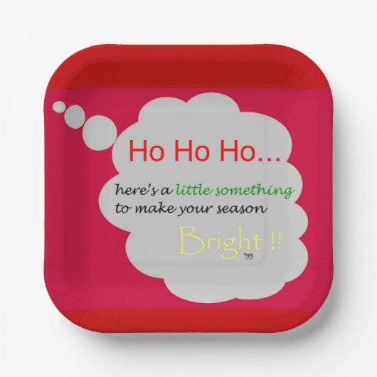 Ho Ho Cookies Wüstenurlaub Pappteller (Vorderseite)