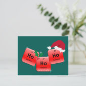 Ho Ho Element Holmium Weihnachtsfotokarte (Stehend Vorderseite)