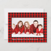 Ho Ho Element Holmium Weihnachtsfotokarte (Rückseite)