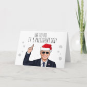 HO HO, ES IST PRÄSIDENT JOE KARTE (Vorderseite)