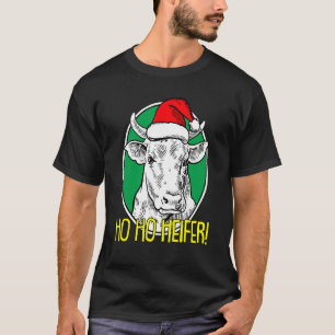 Ho Ho Färse Weihnachten Süße Kuh X Mas Pyjama Baue T-Shirt