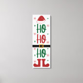Ho Ho Festivals Weihnachtsfeiertag Leinwanddruck (Vorderseite)