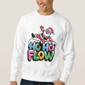 Ho Ho Flow — Dancing Santa Holiday Tee (Vorderseite)