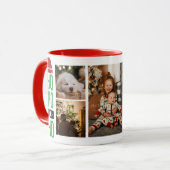 Ho Ho Foto Weihnachten Tasse (Vorderseite Links)